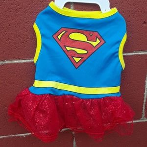 Superwoman Dog Dress Costume
